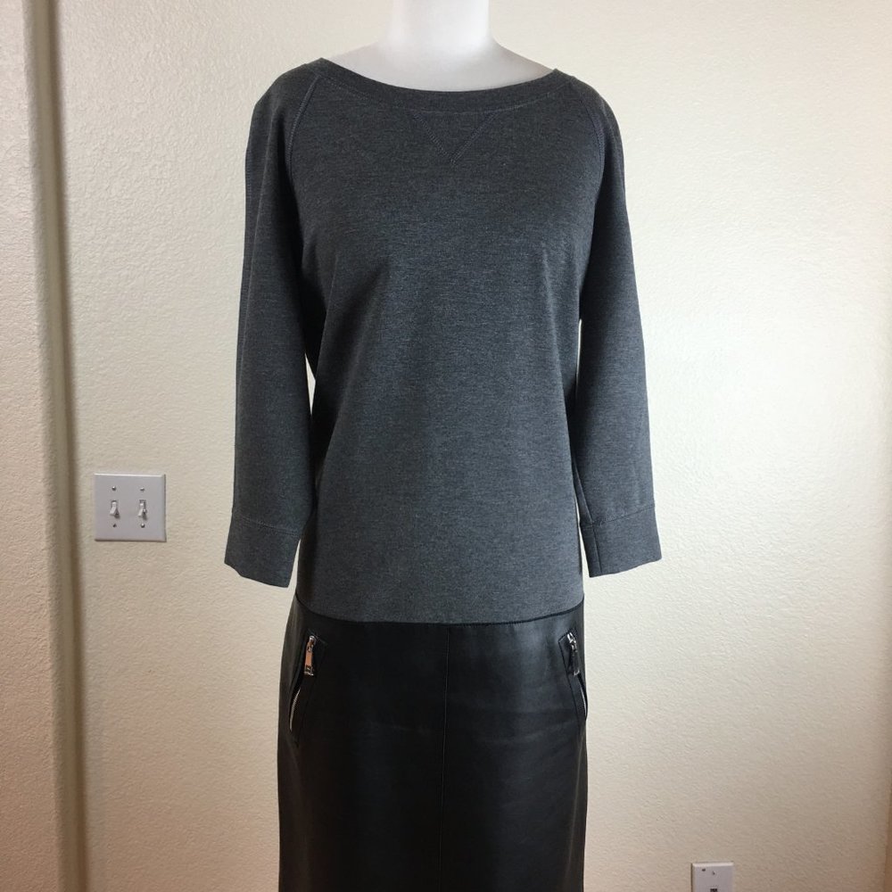 Per Se by Carlisle Leather Skirt Dress NWOT
